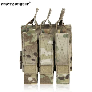 

emersongear Magazine Pouch Modular Triple MP7 Mag Pouch Tactical Pouch Magazine Holder Wargame Hunting Military Molle Mag Pouch