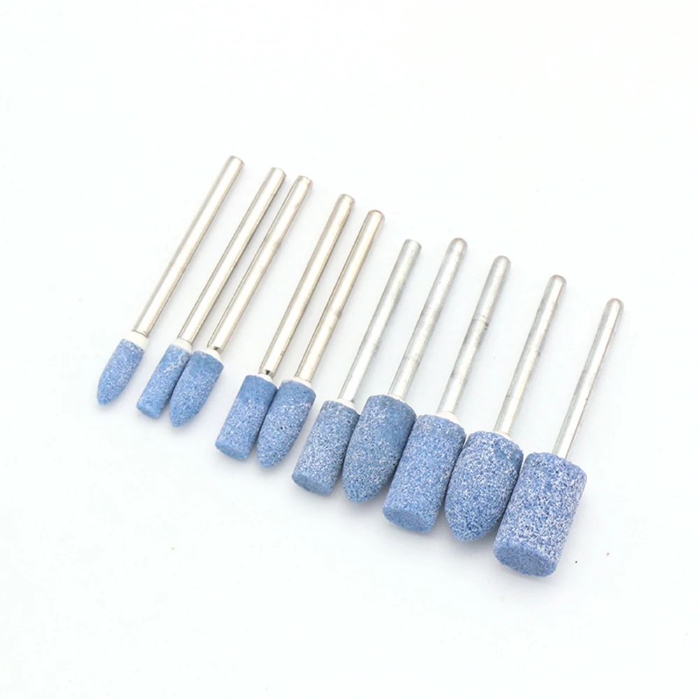 100pcs/box Abrasive Stone Honing Grinding Head Set Dremel Die Grinder Tools for Metal Plastic Wood Deburring Polishing