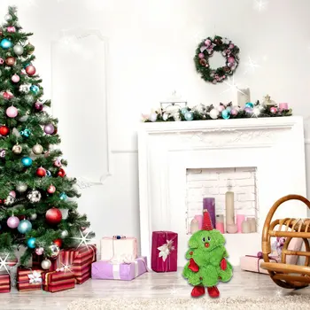 

Xmas Animal Toy Singing Dancing Light Up Figure Singing Dance Plush Animated Stuffed Animal Toy Doll Gift Christmas Tree Plush K