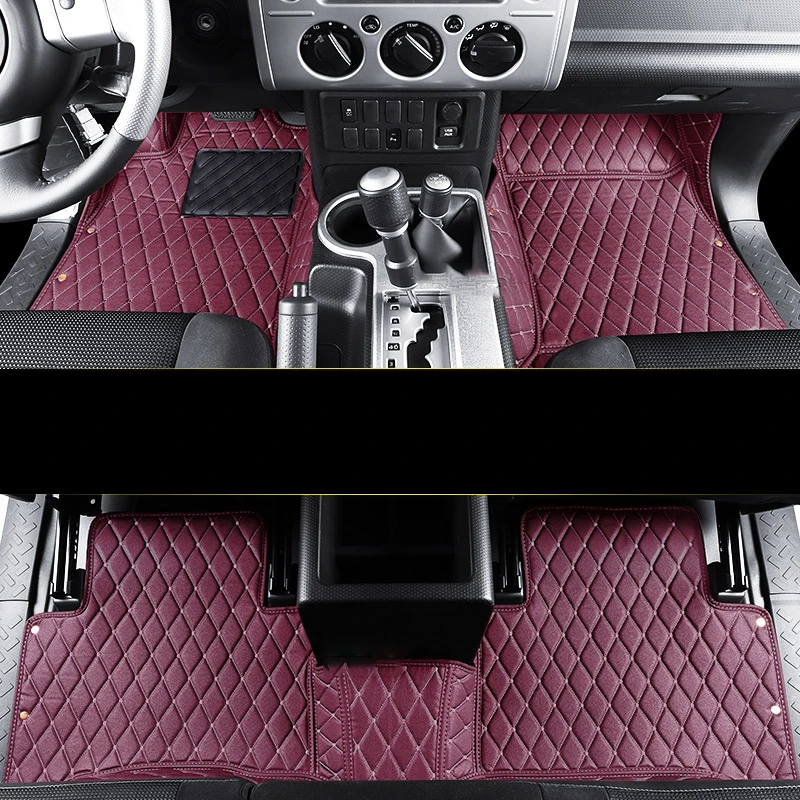 Lsrtw2017 кожаные автомобильные коврики для toyota FJ cruiser 2007- 2008 2009 2010 2011 2013 аксессуары - Название цвета: 8