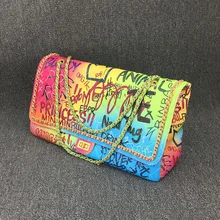 Большая сумка на плечо женские дорожные сумки из искусственной кожи граффити Радуга сумка женские роскошные сумки женские сумки дизайнерские Sac основной Femme