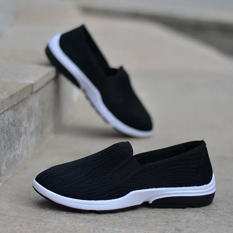 

2018 New Style Old Beijing Shoes Mesh Shoes Summer Slip-on Breathable Anti-slip Soft-Sole Driving Casual Shoes Loafers