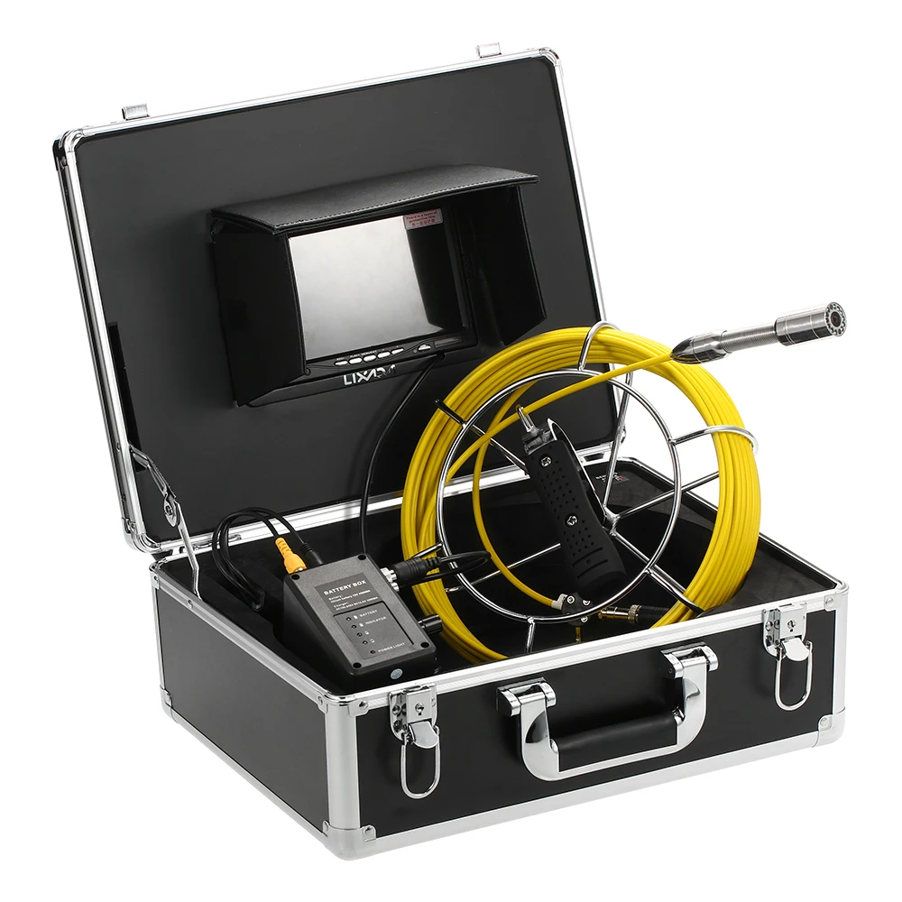 

Lixada 20/30M Drain Pipe Sewer Inspection Camera IP68 Waterproof Industrial Endoscope Borescope Inspection System