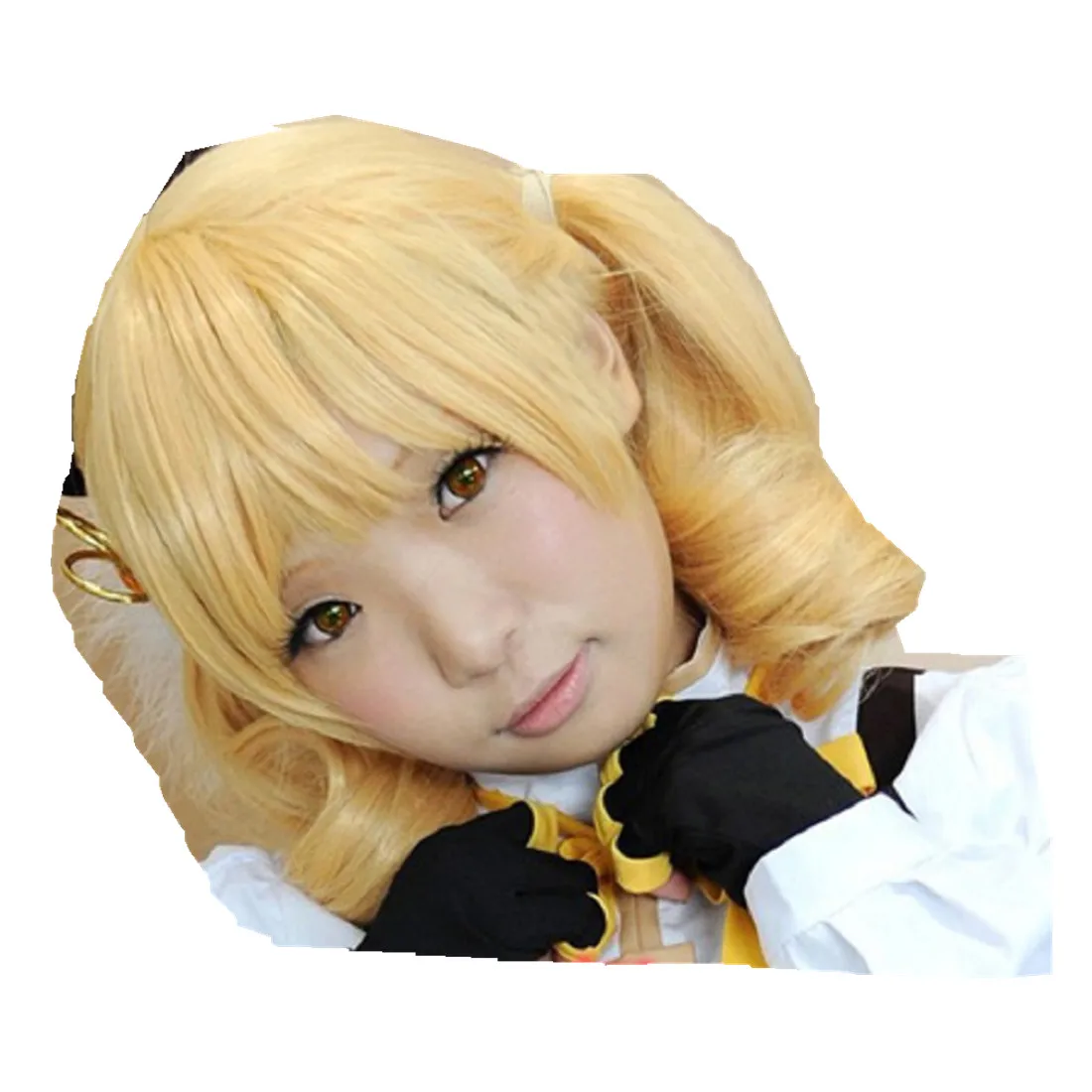 Парик для косплея Puella Magi Madoka Magica Tomoe Mami |