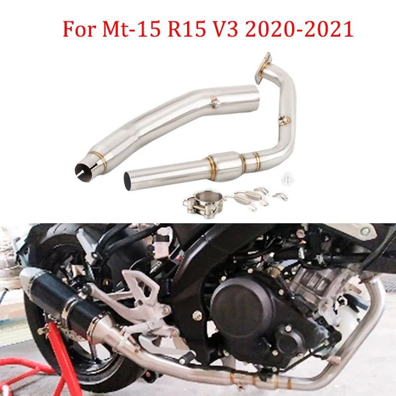 Motorcycle Modified Exhaust Pipe Mt15 Muffler For YAMAHA Mt 15 Front