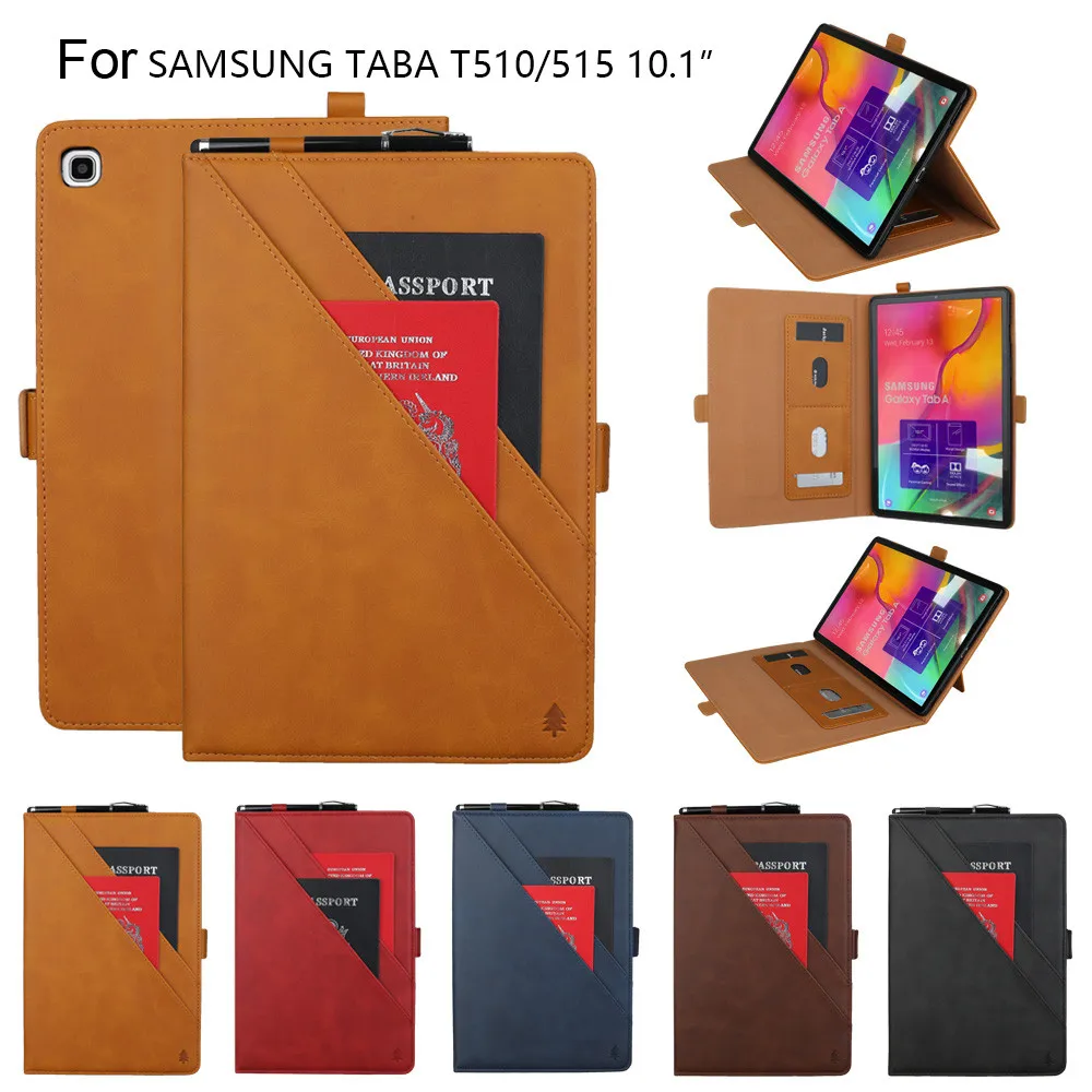 Для Samsung Galaxy Tab A 10 1 T510 T515 2019 чехол смарт-кошелек слот для карт планшета электронная