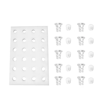 

1 Set 40mm Soil-Free Seedling Sponge Planting Floating Gardening Tray Seedling Sponges Planting Basket With Cylinder Sponge