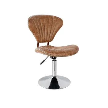 

Bar Chair European Rotary Lifting Backrest High-footed Stool Front Desk Cashier Beauty