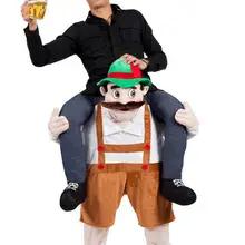 Пиво oktoberfest Guy Carry Хэллоуин Me маскарадный костюм кататься на копилке назад нарядное платье