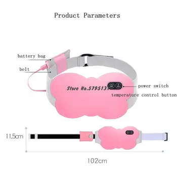 

Electric Washable Far Infrared Wireless Warm Uterus Massage Belt Lady Palace Menstrual Stomachache Waist Pain Warm Massage Gift