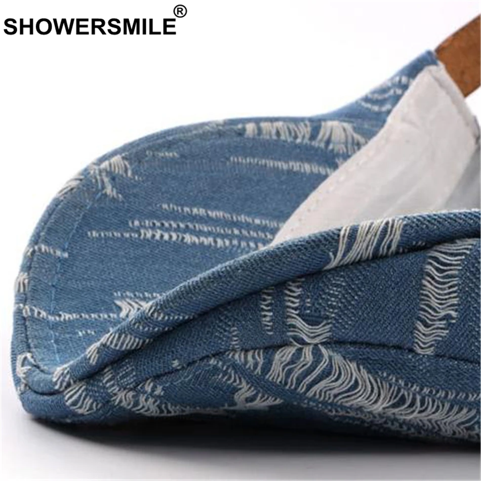 SHOWERSMILE джинсовый берет шляпа для мужчин джинсы винтажные повседневные плоская
