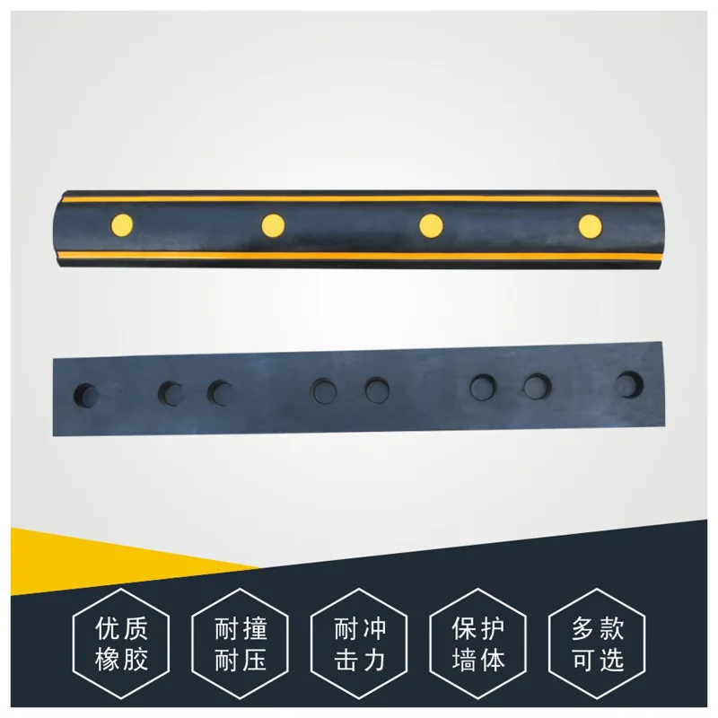 

Rubber Bumper Strip Thick 3-hole Reflective Collision Block Bumper Plate Traffic Facilities Wharf Unloading Corner Wall Protecto
