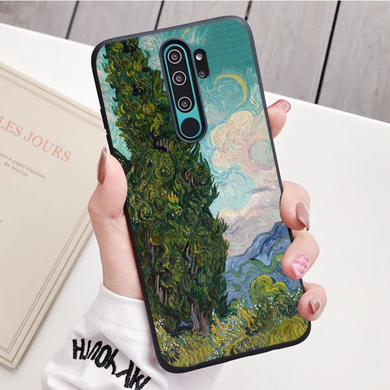 Van Gogh Silicone Ốp Lưng Điện Thoại Redmi Note 8 7 Pro S 8T Cho Redmi 9 7A Bao phone cases for xiaomi