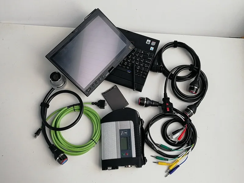 MB Star C4 Compact 4 с программным обеспечением V12/ X/EPC/DTS/WIS/Vediamo в HDD/SSD и X200T ноутбук 4G для авто диагностических инструментов