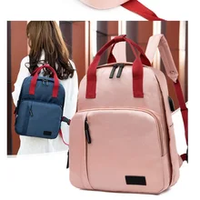 Водонепроницаемый дорожный подгузник рюкзак для мамы большой емкости сумка с двойным плечом модные студенческие сумки с usb-портом для зарядки