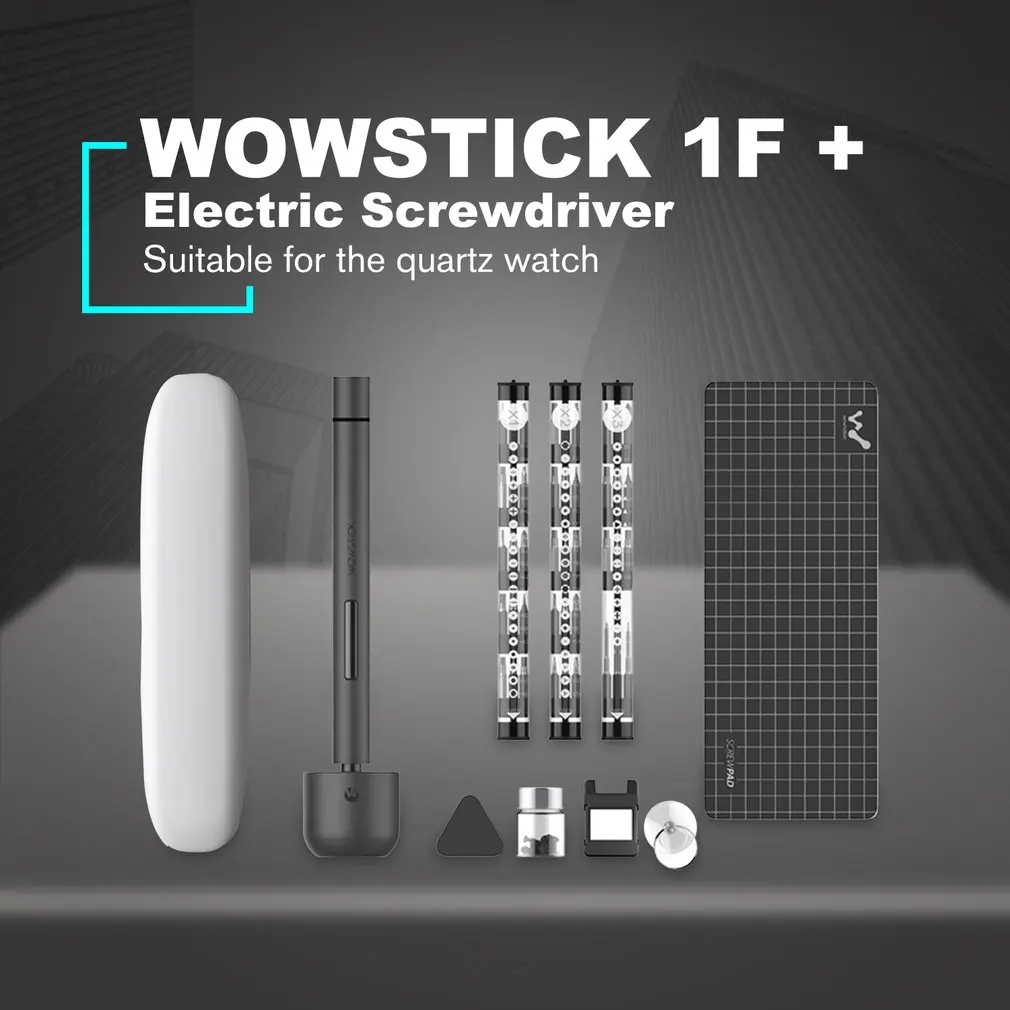 

WOWSTICK 1F+ Mini Electric Screwdriver Rechargeable Cordless Power Screw Driver Kit With LED Light Lithium Battery