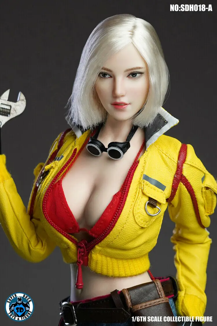 1:6 Супер утка SDH018A голова резьба лепить W/короткие волосы подходят 1" фигурка куклы