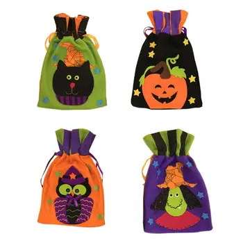 

Cute Patterns Halloween Candy Bags Drawstring Storage Pouch Toy Gift Organizer 35EF