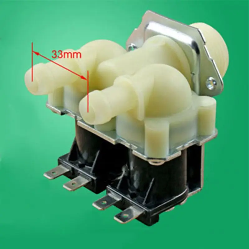 Universal Washing Machine Water Double Inlet Valve Home Electrical Appliance Durable Replacement Parts water inlet solenoid valve
