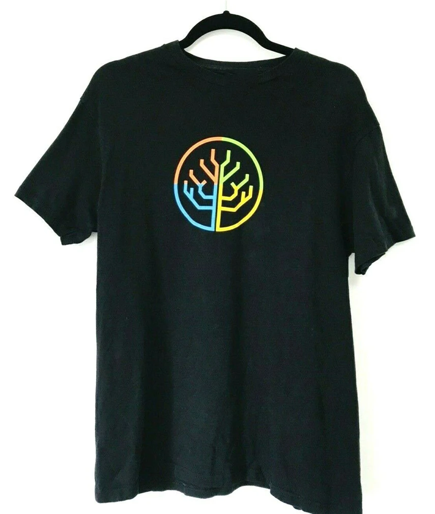 Мужская футболка microsoft Sz M Medium Create Today изменить завтра черная Уличная Повседневная