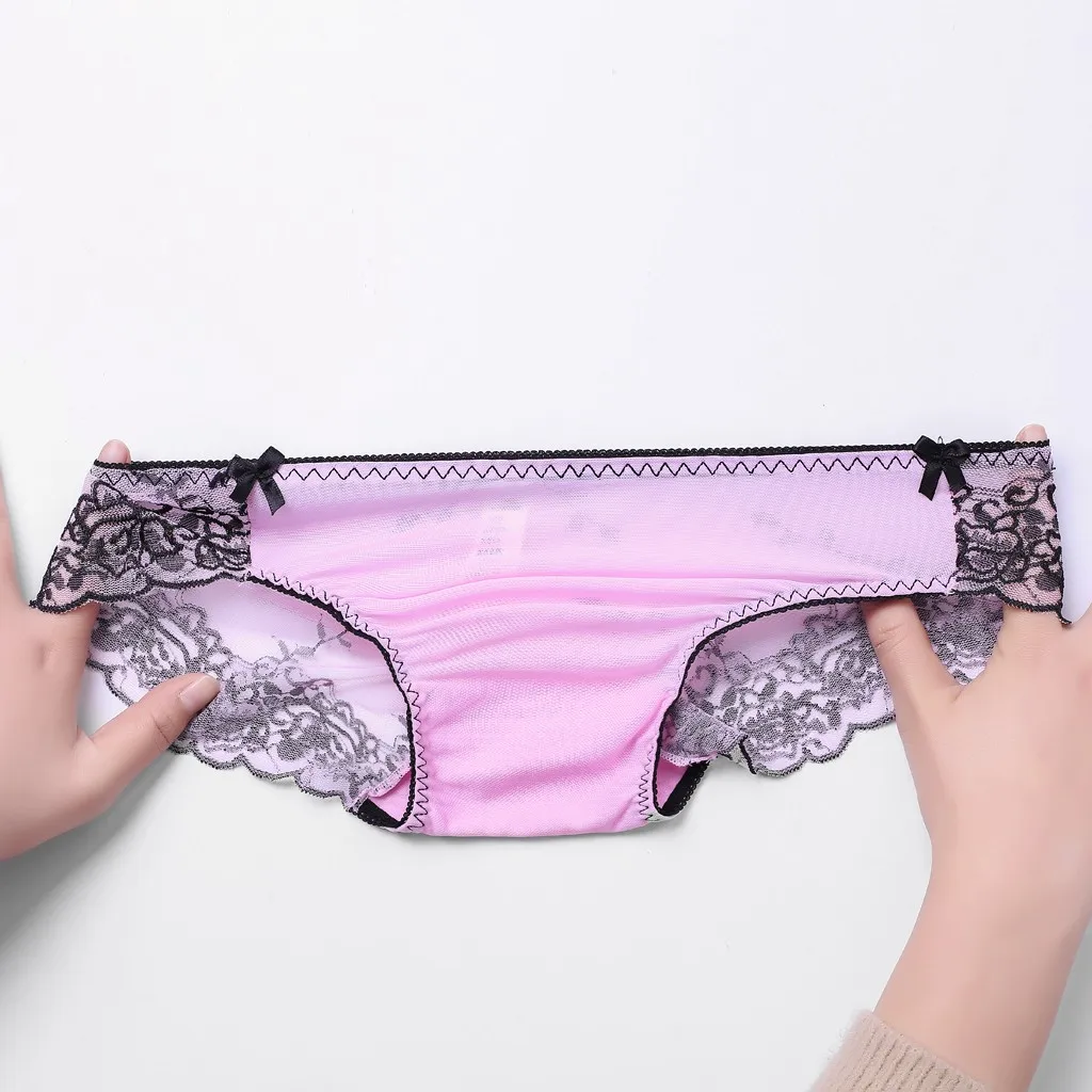 Women Lace Pants Fashion Embroidery Panties Summer Sexy Lace High Elastic Underpants Panties Underwear Сексуальное Белье