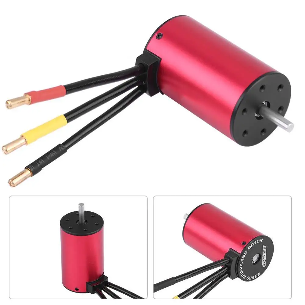 

Hot Waterproof Brushless Combo Set S3660 Motor With 60A ESC RC Accessory High purity copper windings Super smooth