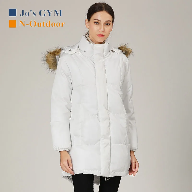

New Outdoor Warm Winter Jackets Women Hooded Thicken Solid Color Leisure Soft Coat Hiking Comfortable Waterproof Windproof Coats