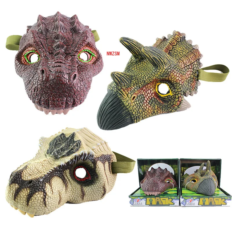 Party Mask Halloween Carnival Gift Tyrannosaurus TriceratopsMask T-Rex Dinosaur Mask Animal Cosplay Costumes Mask Props for Kids Party Mask Halloween Carnival Gift Tyrannosaurus TriceratopsMask T-Rex Dinosaur Mask Animal Cosplay Costumes Mask Props for Kids