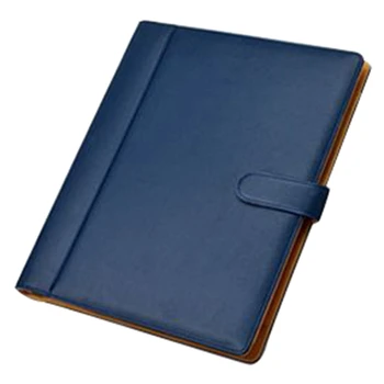 

Blue Multi-Function A4 Folder Pu Leather Multi-Function Folder Office Supplies Business Manager with Calculator