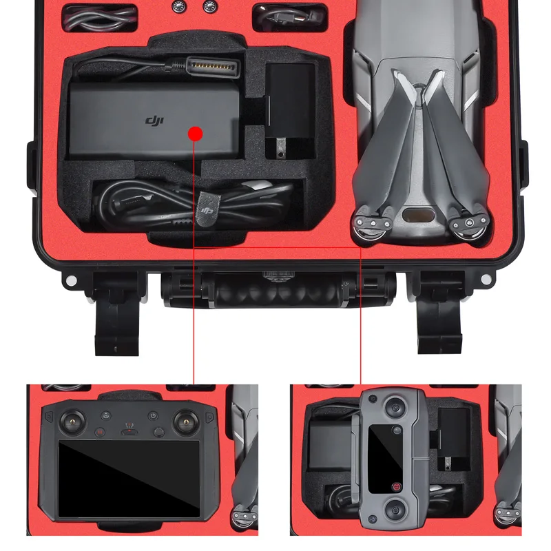 Estojo de Transporte Bolsa de Armazenamento de Casca Dura para Mavic Drone e Controlador Caixa em Estoque Mavic Zoom Câmera Inteligente Dji 2 Pro - - Image 5