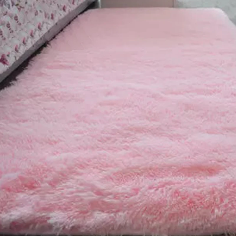 

Home Bedroom Fluffy Rugs Rectangle Shaggy Area Rug Dining Carpet Room Floor Mat