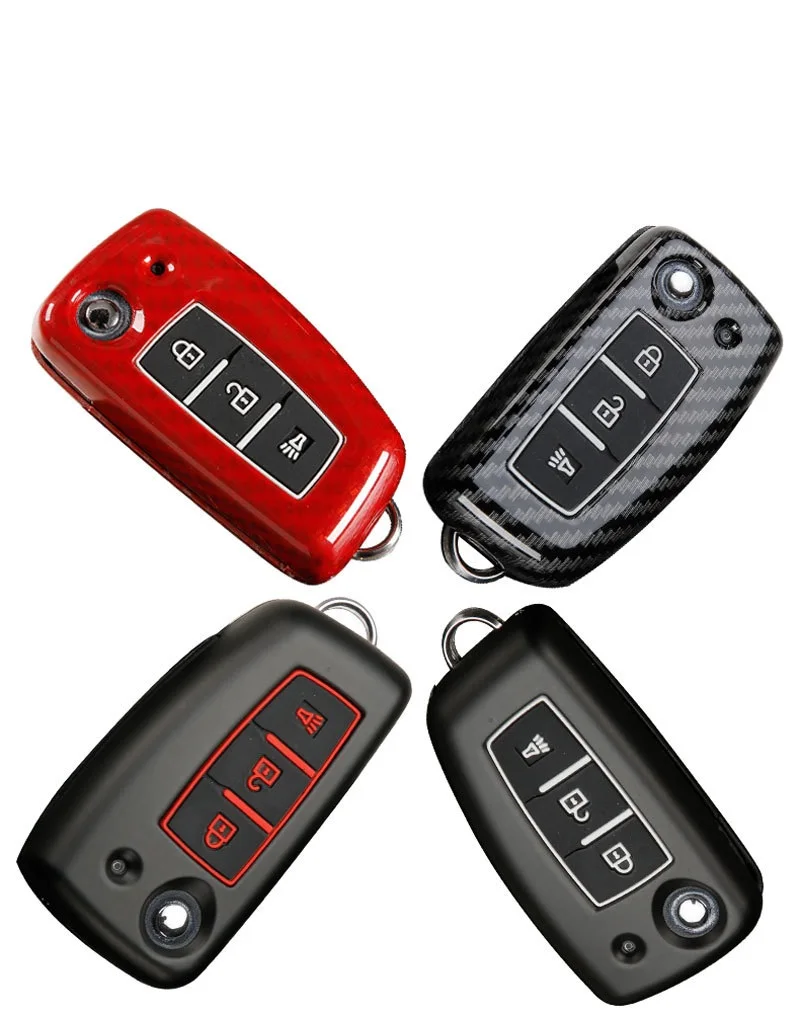 Чехол для ключей из углеродного волокна для Nissan Duke Micra Qashqai Juke X-Trail Nismo Murano Maxima Altima Geniss Tiida Quest