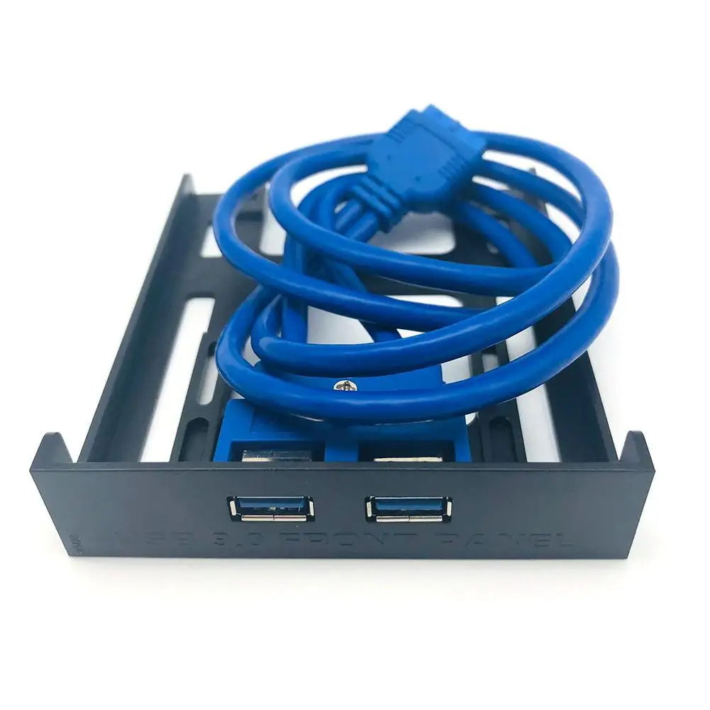 Разъем USB 3,0 20 Pin 2 порта USB Передняя панель узловой отсек контроллер кронштейн кабель подключи и играй дискеты для ПК компьютера