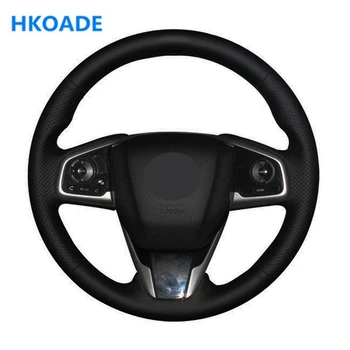 

DIY Black Artificial Leather Car Steering Wheel Cover for Honda Civic Civic 10 2016-2019 CRV CR-V 2017-2019 Clarity 2016-2018