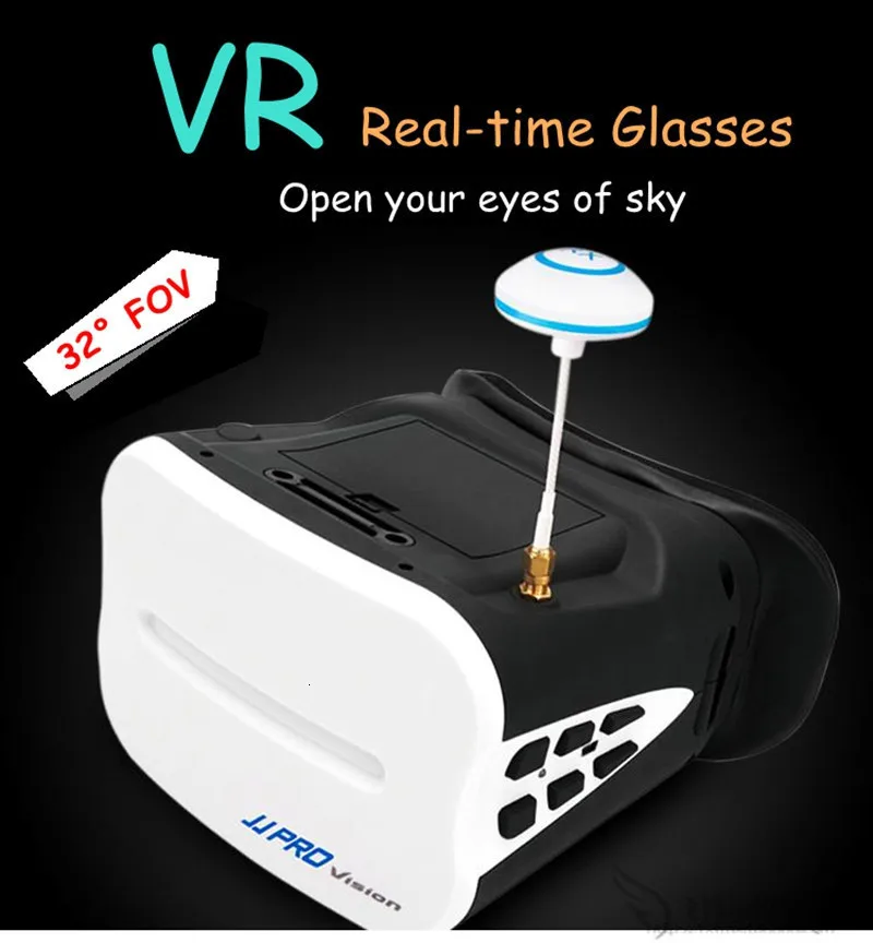 JJR/C JJRC JJPRO F01 64CH 5,8G FPV очки гарнитура очки с батареей VS D2 Pro EV800 Fatshark FPV Для P130 P175 P200 ZLRC