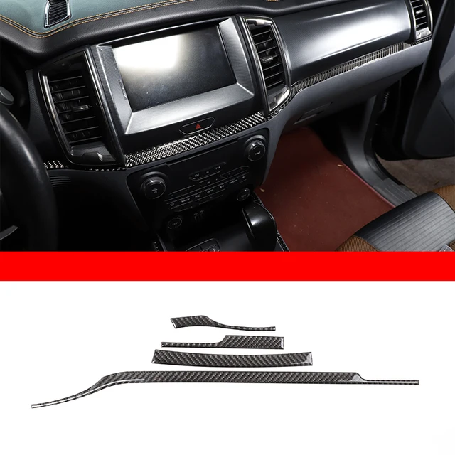 For Ford Ranger Wildtrak 2015-2021 Car Gear Panel Central Control Instrument Decorative Panel Interior Sticker Car Accessories Style 27