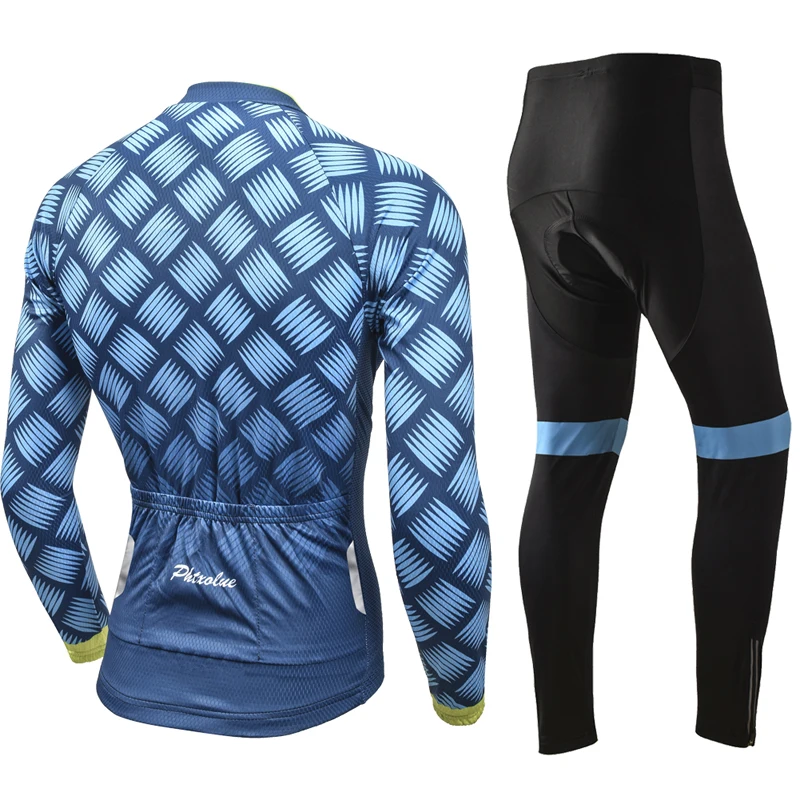 Phtxolue Pro Cycling Clothing Men Long Sleeve Cycling Jersey Set Spring Mtb Bike Wear Bicycle Clothes Ropa Maillot Ciclismo