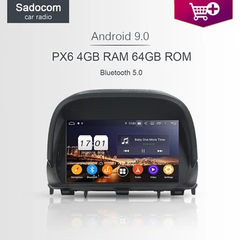 

720P PX6 2 din Android 9.0 8 Core 4G+64GB ROM Car DVD Player GPS autoradio BT 5.0 For Buick Encore Opel MOCCA 2012 2013- 2015
