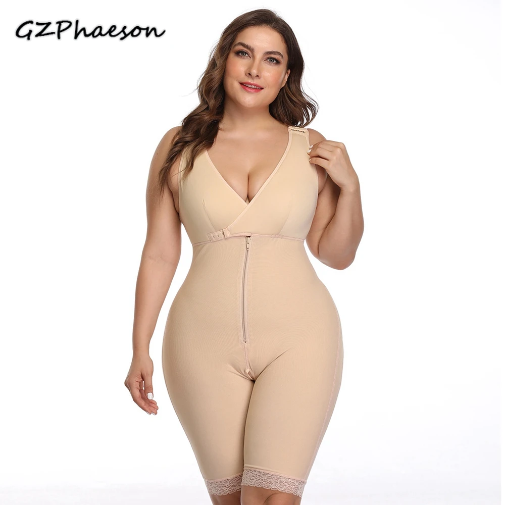 

Women Waist Trainer Body Shaper Bodysuit Full Body Shapewear Slimming Sheath Overbust Fajas Corset Girdles Corrective Underwear