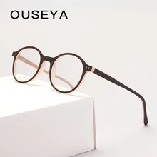 Ацетатные очки для глаз FramesTransparent Женские аксессуары круглые очки модные декоративные прозрачные#5183