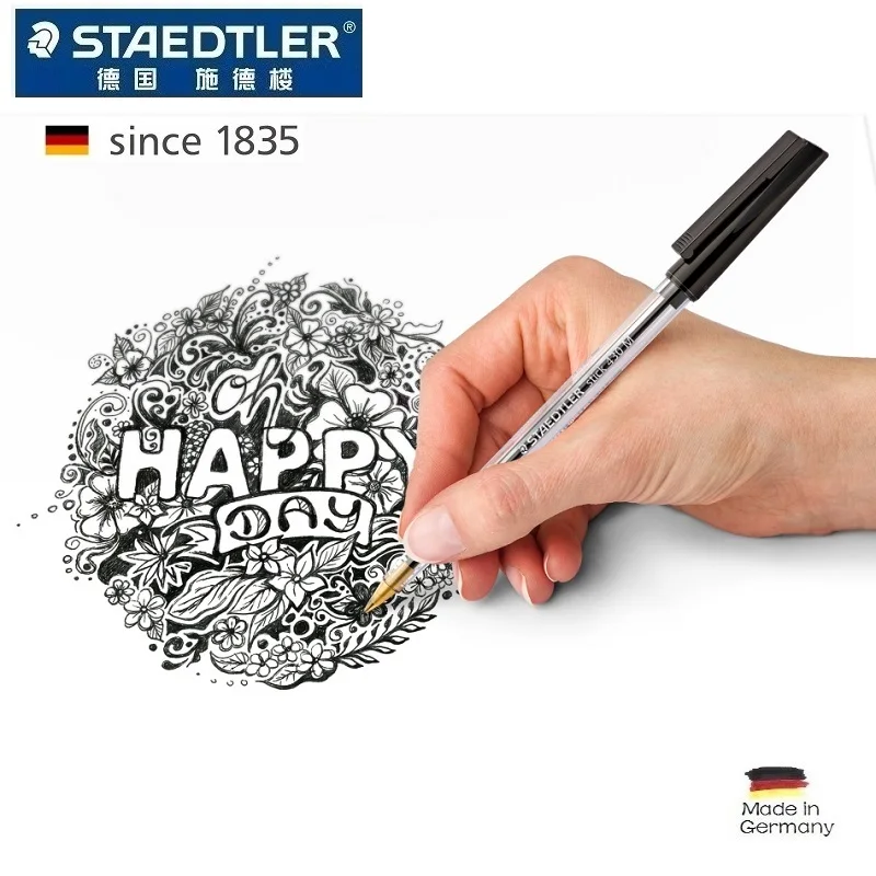 

5PCS German Original STAEDTLER Stick 430M Ballpoint Pen Red Blue Black Smooth Ballpoint Pen