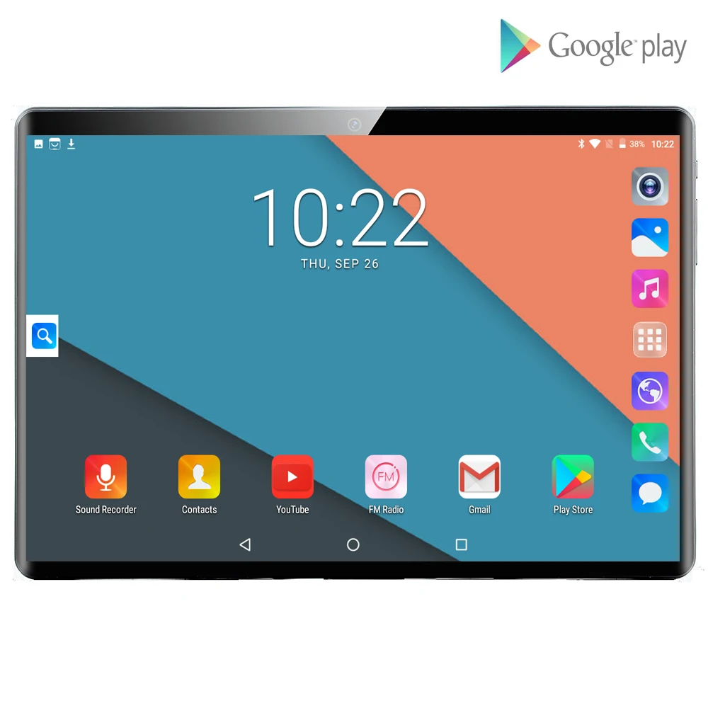 Новейшая модель; 10-дюймовый планшетный ПК с системой андроида и 9,0 Octa Core 6 ГБ Оперативная память 128 Гб Встроенная память 3g, 4G, FDD, LTE, Wi-Fi, Bluetooth gps телефонный звонок Стекло Экран планшетный ПК