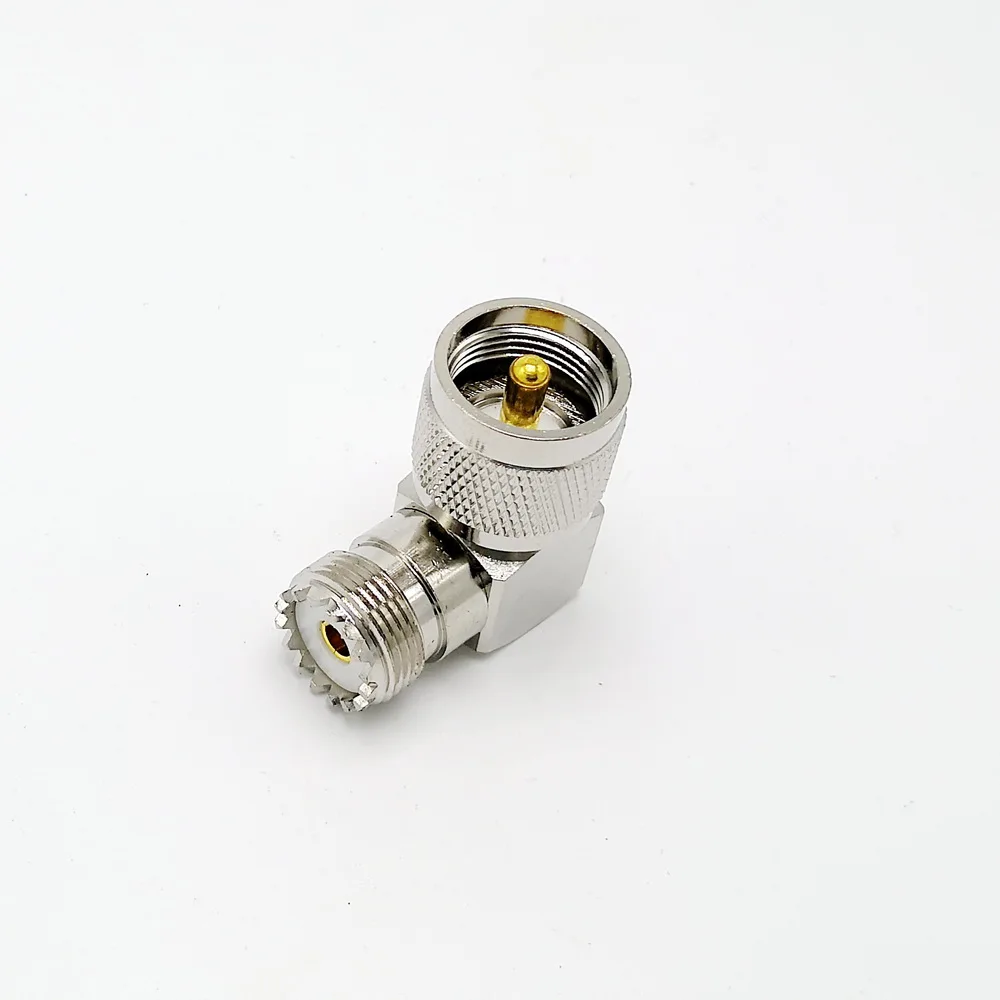 M Тип SL16 90 градусов UHF штекер PL259 к SO239 женский UHF Разъем прямоугольный разъем адаптер 3 шт./лот