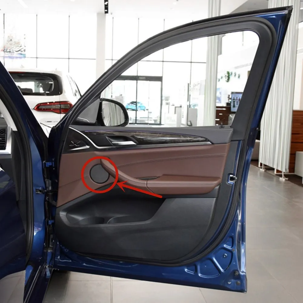 Для BMW X3 G01 X4 G02 Автомобильный Дверной громкий динамик звук хромированная Накладка рамка наклейка интерьерные аксессуары