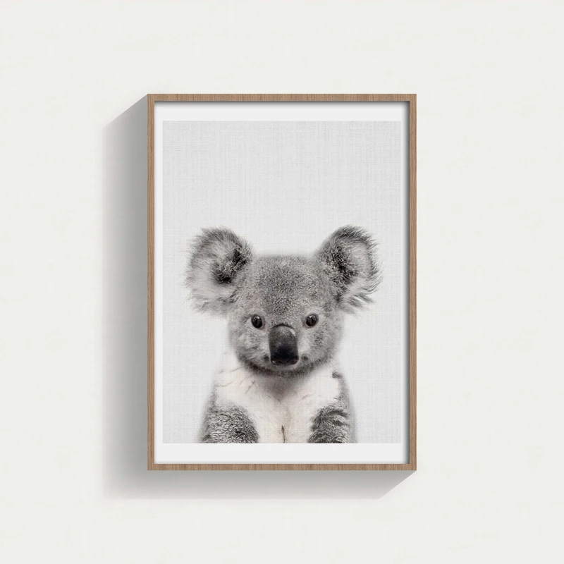 Скандинавские милые художественные плакаты и принты коала настенные художественные картины на холсте Ёжик настенные картины для кабинета домашний декор