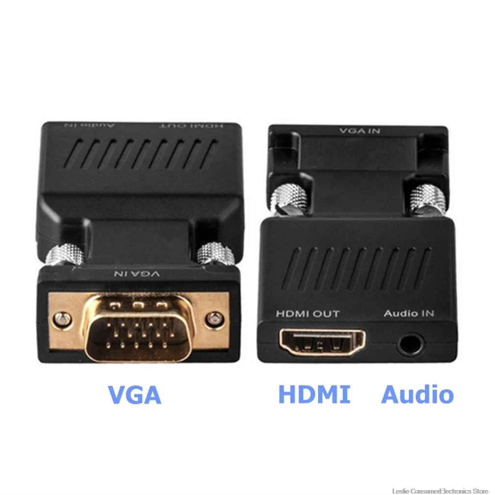 VGA мужчин и женщин HDMI конвертер с аудио адаптер Кабели 1080P для HDTV монитор проектор ПК PS3