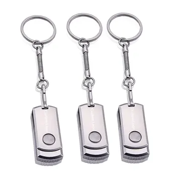 

Over 10pcs Free Logo Metal Key USB Flash Drive 64GB 32GB 16GB Pen Drive 8GB 4GB Memory Sticks Memoria Pendrive Key Chain U Disk