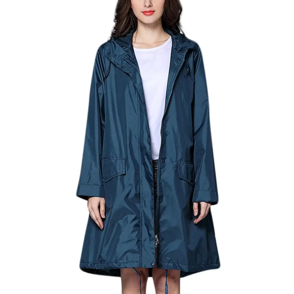 Модная женская куртка мужская для дождя уличная водонепроницаемая ветрозащитная осенне-зимняя повседневная верхняя одежда Талия дождевик ветровка пончо Горячая F1 - Цвет: NY