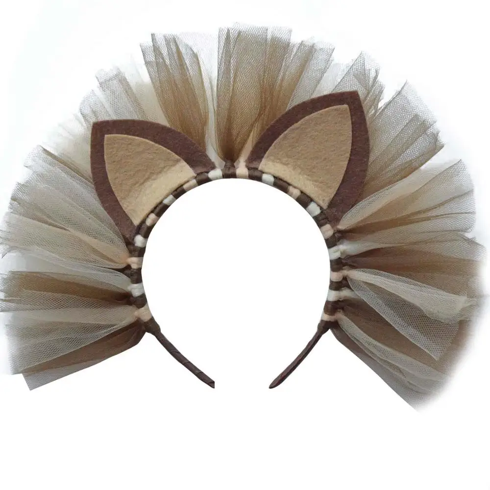 New Kids lion costume Girls Tutu Dress Headwear Tail Animal Girl Party Dresses Girls Halloween Performance Cosplay Costumes