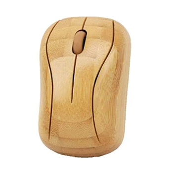 

Bamboo Mouse With Usb Receiver For Notebook Pc Laptop Computer Adjustable Dpi Eco-friendly 2.4g Wireless Optical